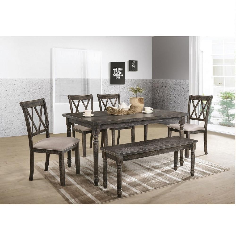 Rent to Own Acme Furniture 6 Piece Claudia Dining Room Set at Aaron's